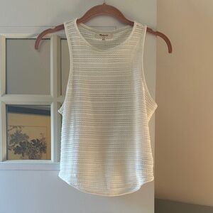 Madewell Textured White Tank Top